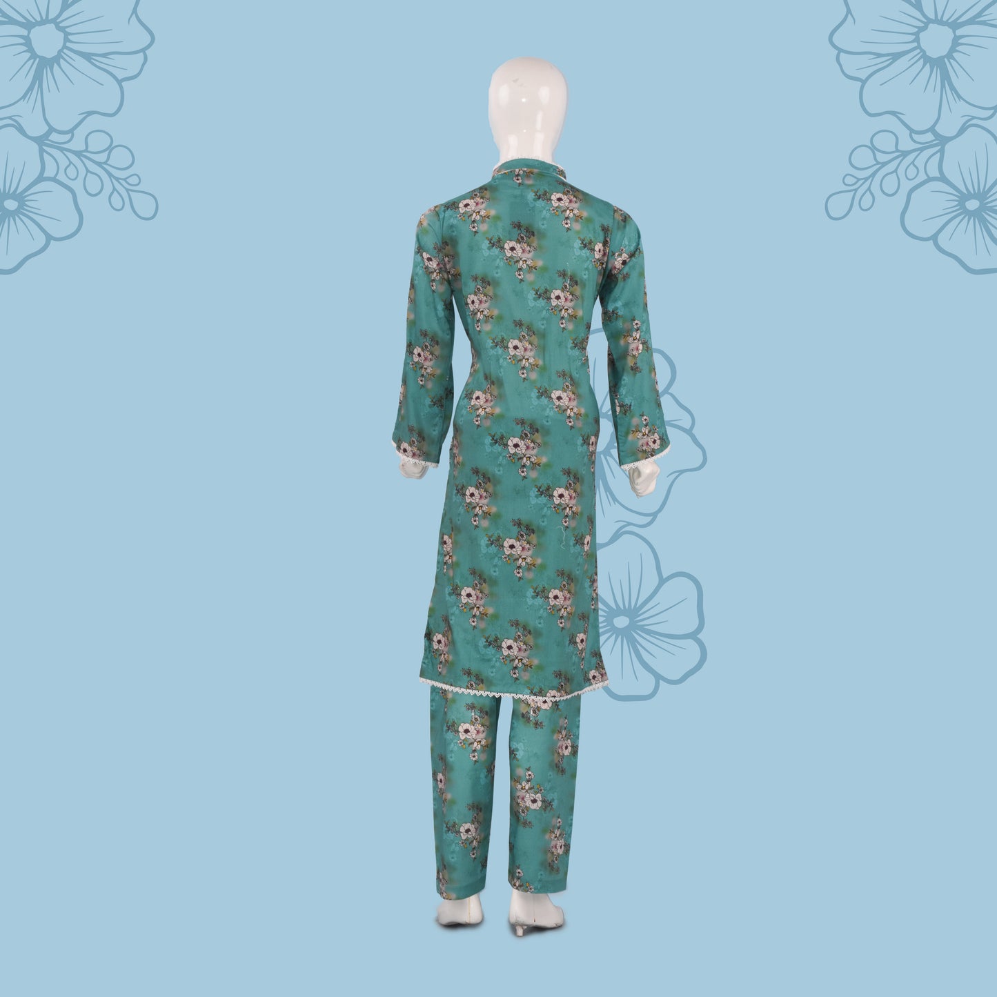 BinNoor Fab Lawn Stitched 2Pcs DE-LA05-P2-S031