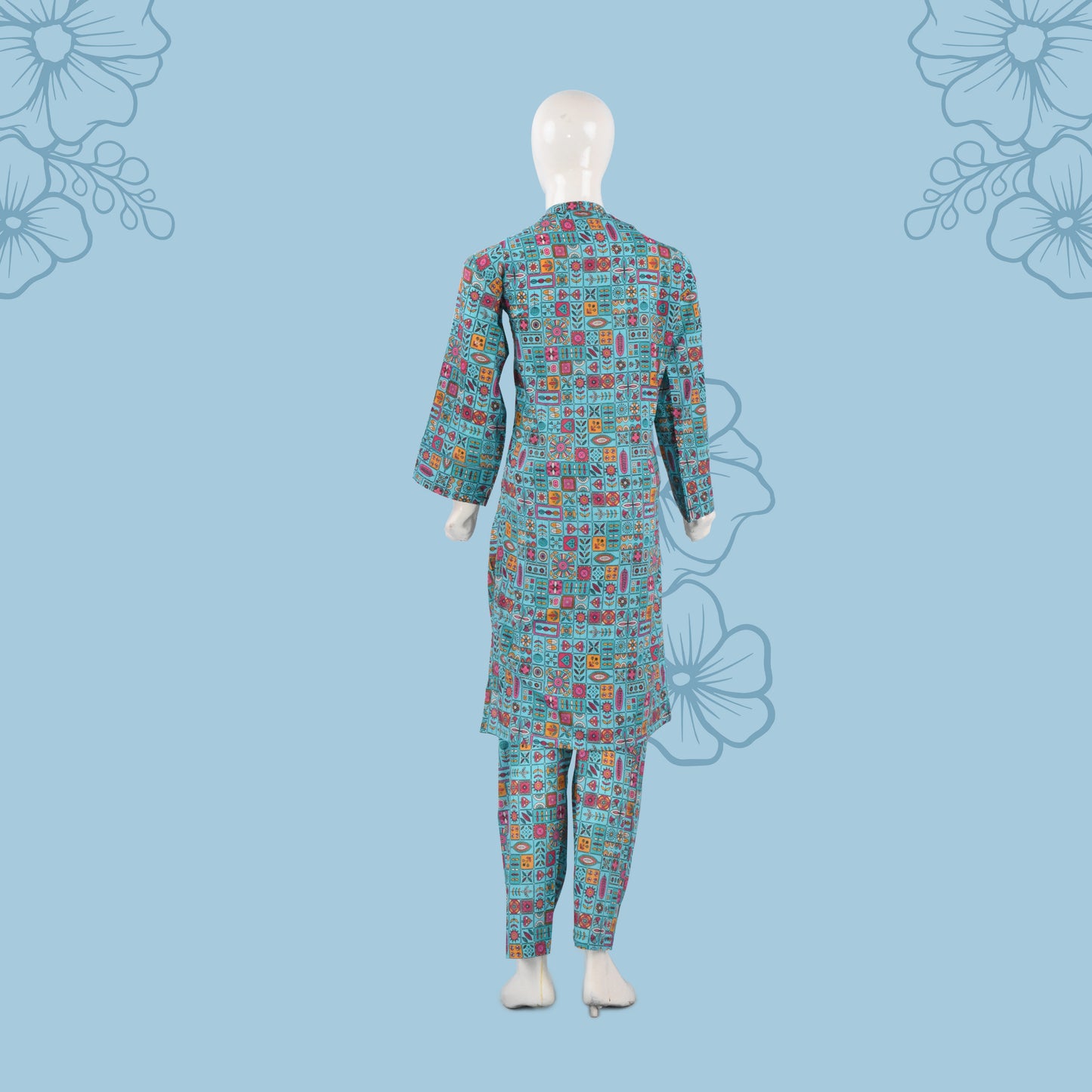 BinNoor Fab Lawn Stitched 2Pcs DE-LA05-P2-S037