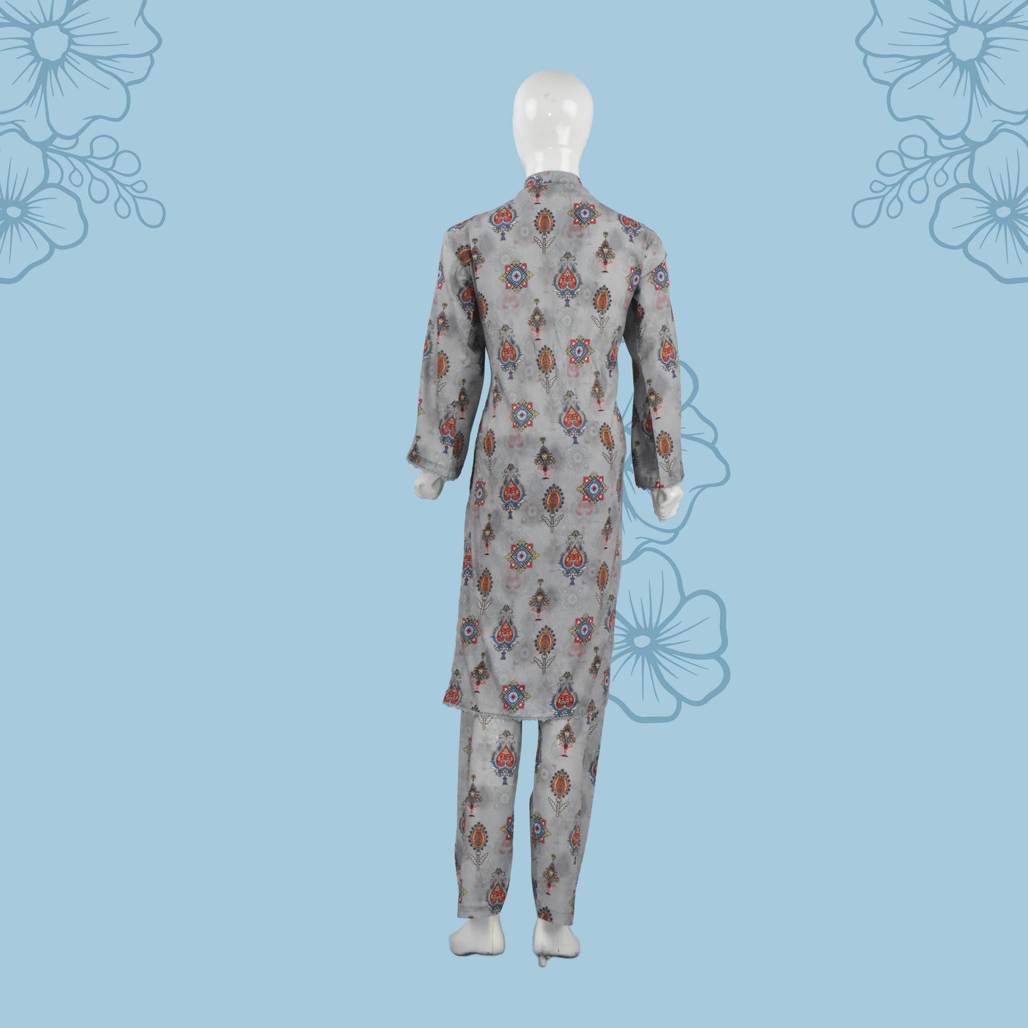 BinNoor Fab Lawn Stitched 2Pcs DE-LA05-P2-S041