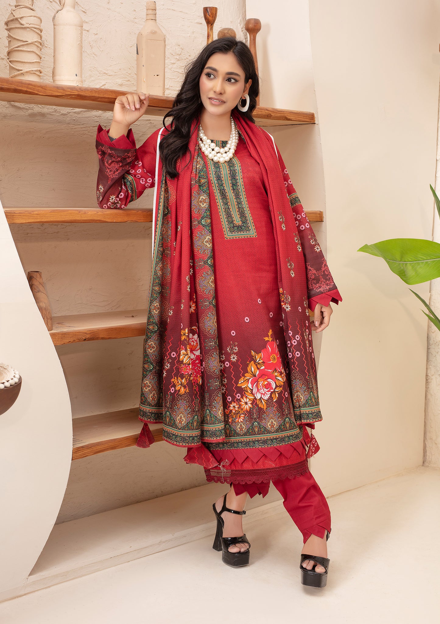 BinNoor Fab Lawn 3Pcs De-LA14-P30137