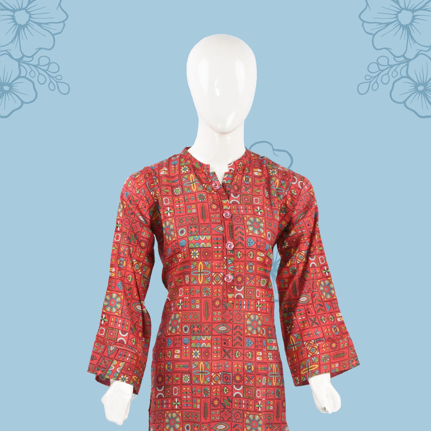 BinNoor Fab Lawn Stitched 2Pcs DE-LA05-P2-S039