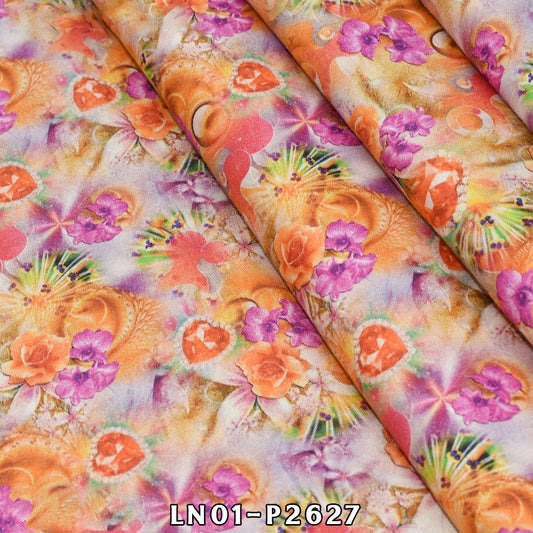 Nisha By BinNoor Fab Linen  De-LN01-P2627