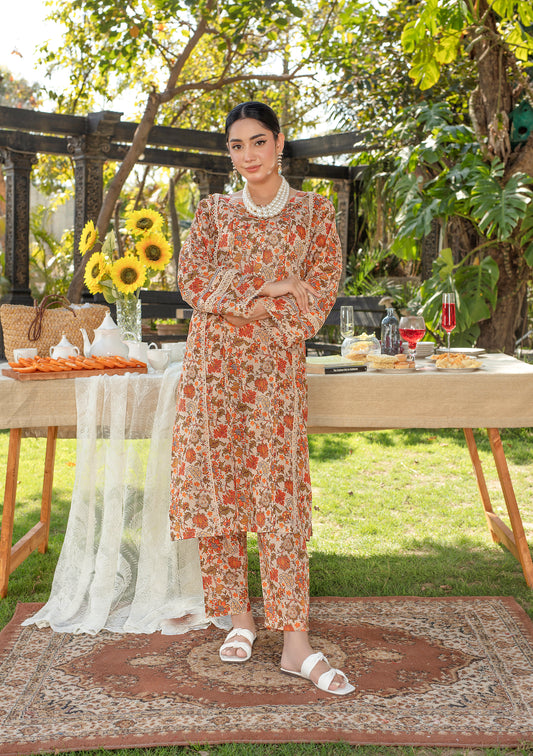 BinNoor Fab Lawn Stitched 2Pcs DE-LA08-P2-S079