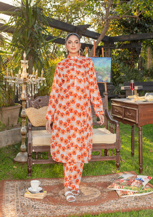 BinNoor Fab Lawn Stitched 2Pcs DE-LA08-P2-S072