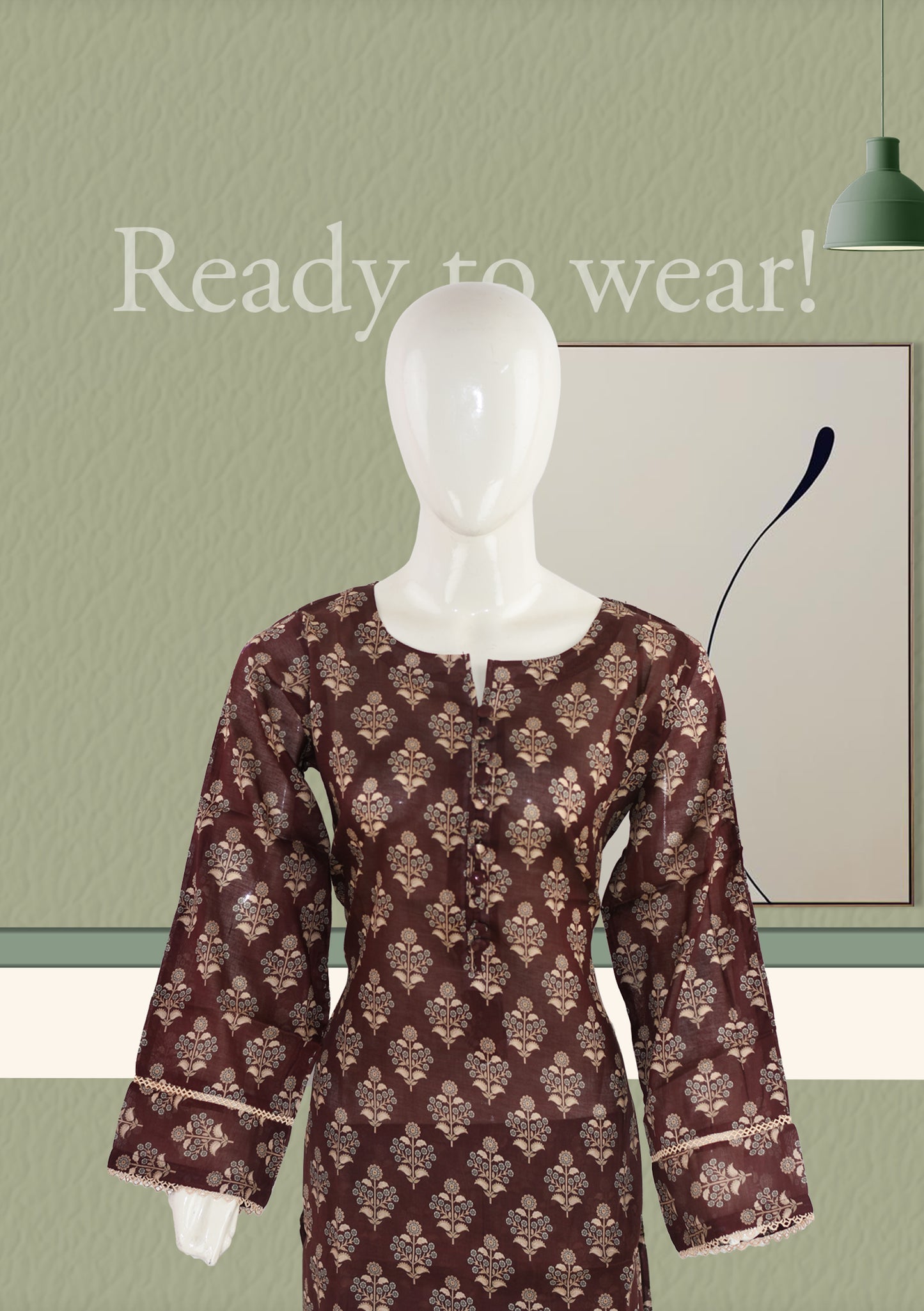 BinNoor Fab Lawn Stitched 2Pcs DE-LA08-P2-S070