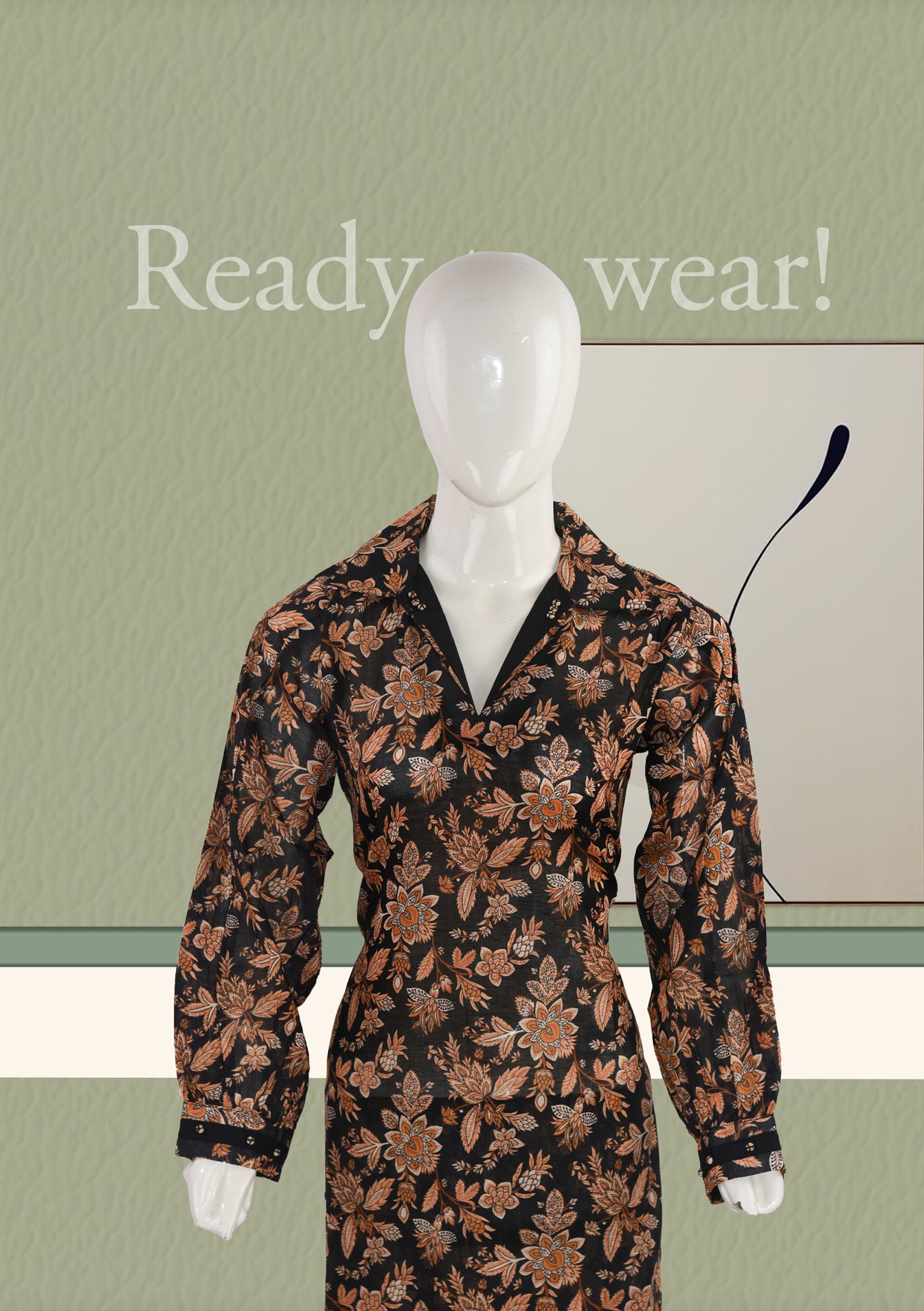 BinNoor Fab Lawn Stitched 2Pcs DE-LA08-P2-S074