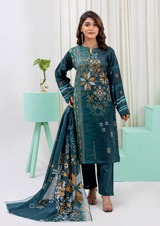 BinNoor Fab Lawn Bana Dora 3Pcs De-LA06-P3052