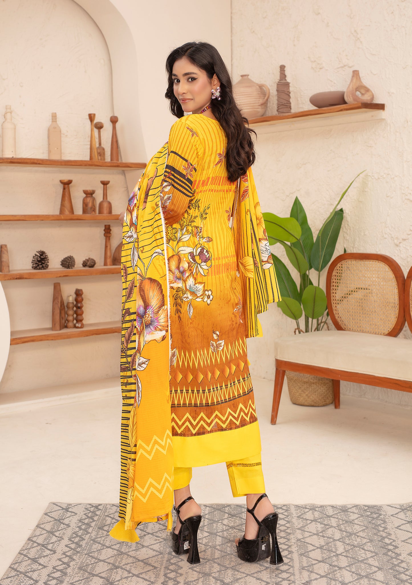 BinNoor Fab Lawn 3Pcs De-LA14-P30140