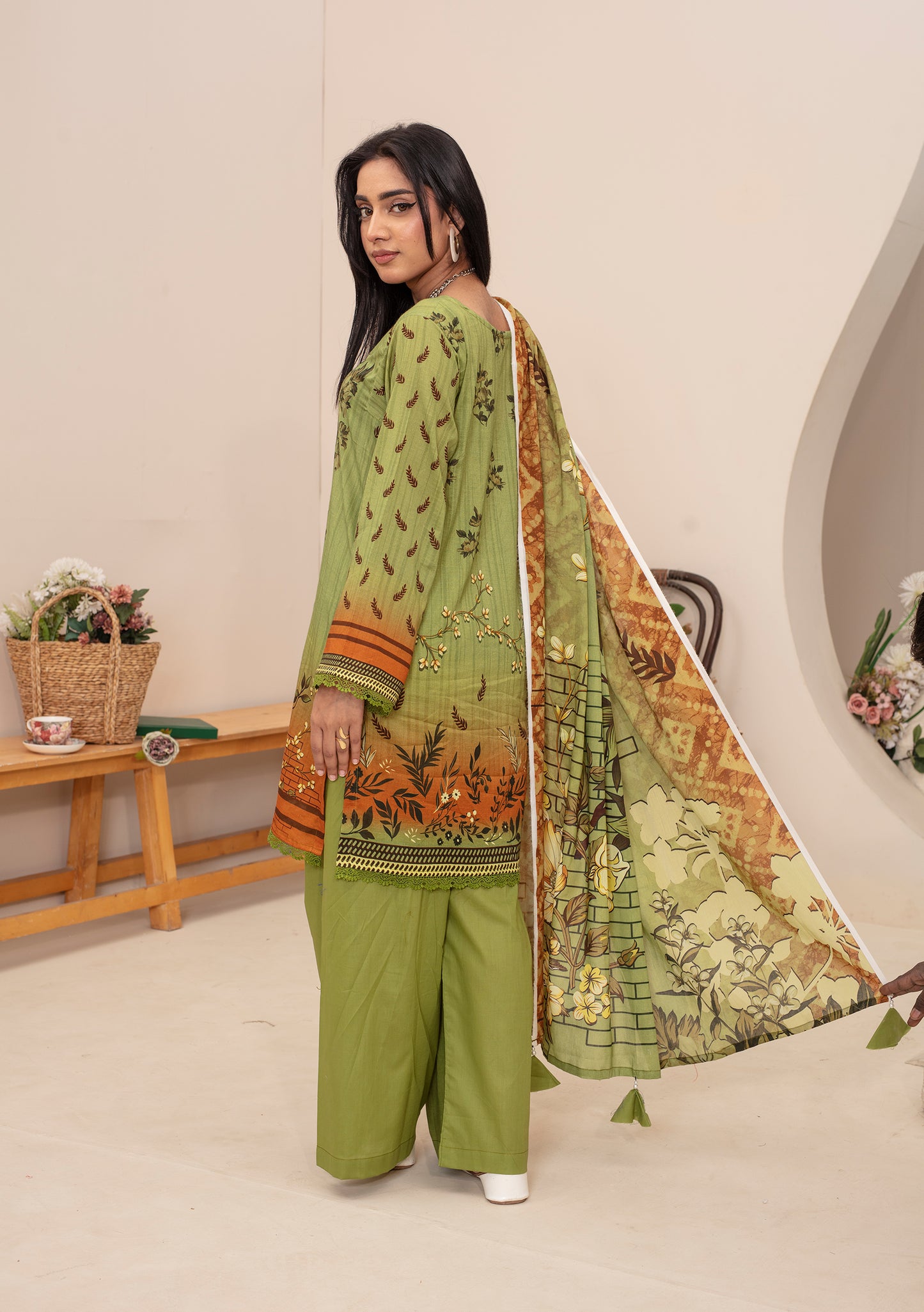 BinNoor Fab Lawn 3Pcs De-LA11-P30109