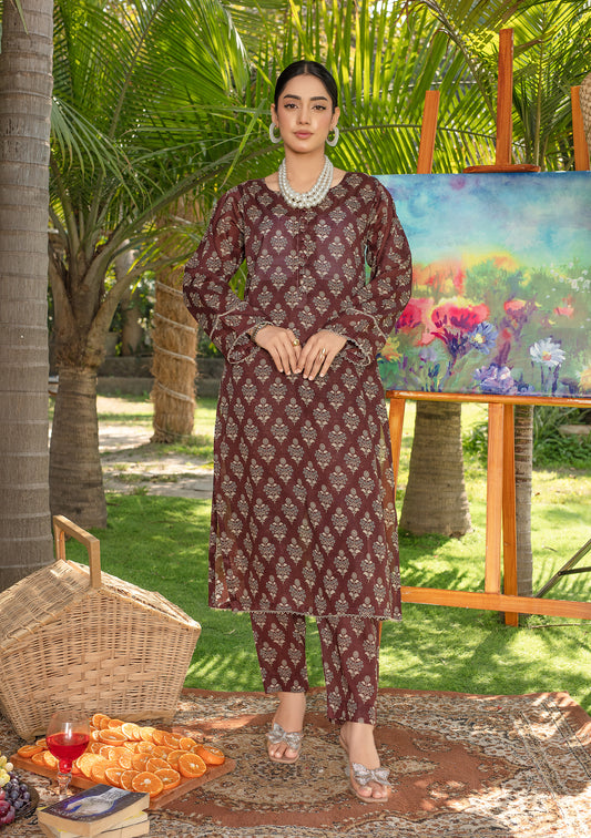BinNoor Fab Lawn Stitched 2Pcs DE-LA08-P2-S070