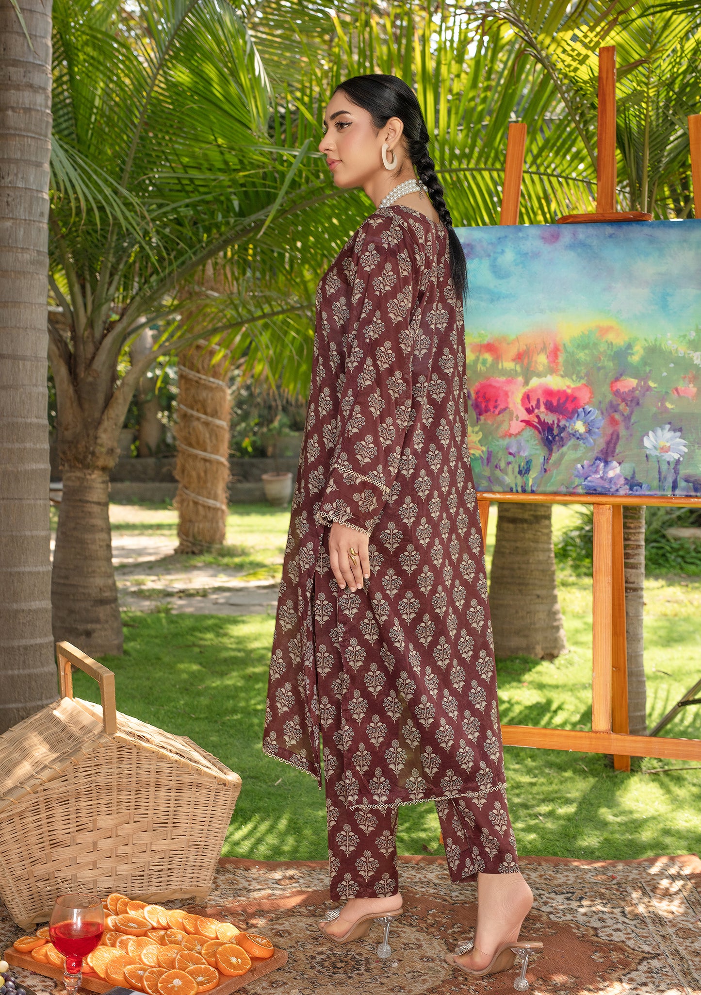 BinNoor Fab Lawn Stitched 2Pcs DE-LA08-P2-S070