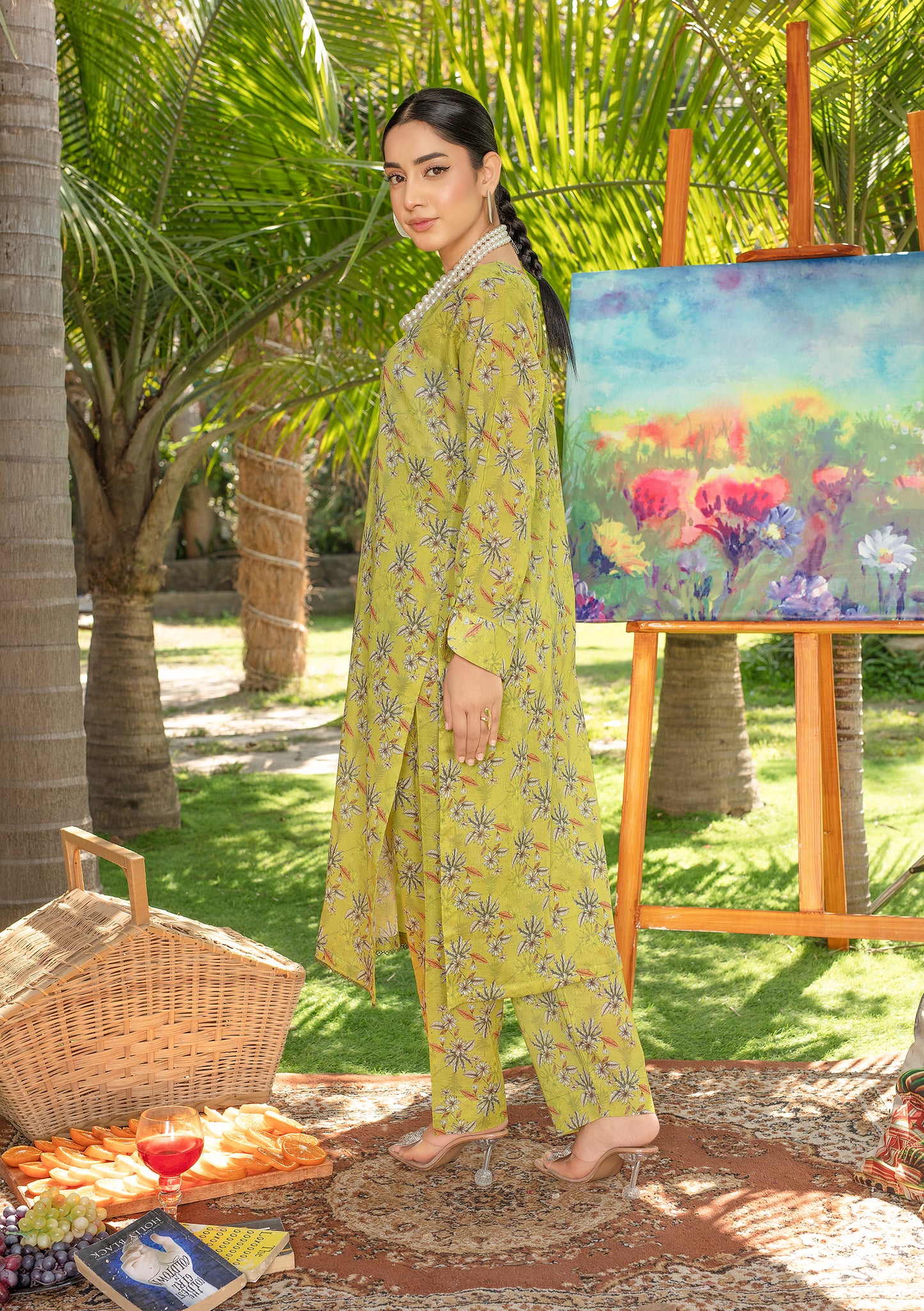BinNoor Fab Lawn Stitched 2Pcs DE-LA08-P2-S071