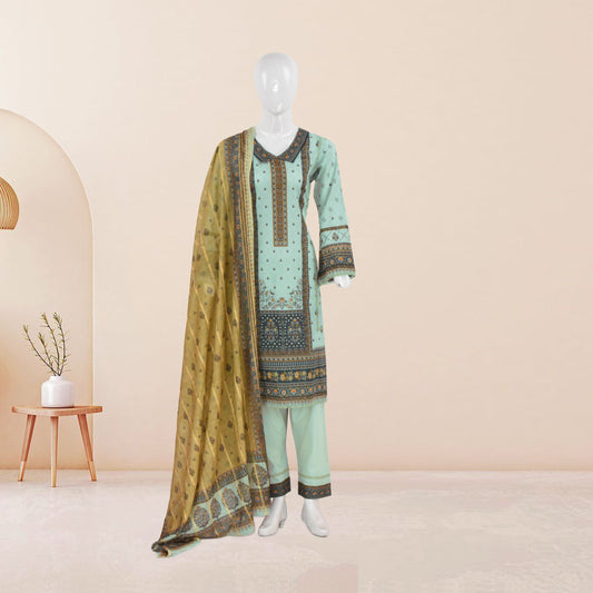 BinNoor Fab Lawn Diamond Dupatta 3Pcs De-LA03-P3025