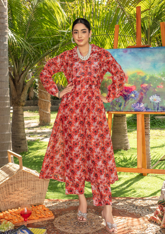 BinNoor Fab Lawn Stitched 2Pcs DE-LA08-P2-S076