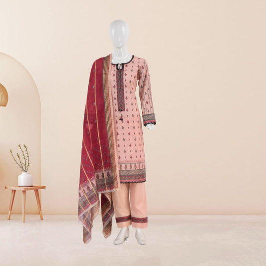 BinNoor Fab Lawn Diamond Dupatta 3Pcs De-LA03-P3027