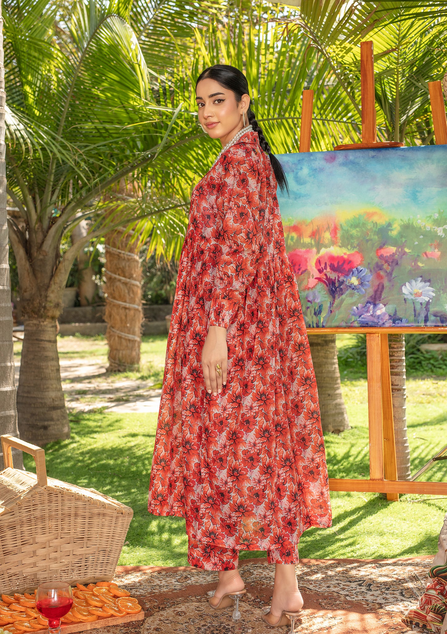 BinNoor Fab Lawn Stitched 2Pcs DE-LA08-P2-S076