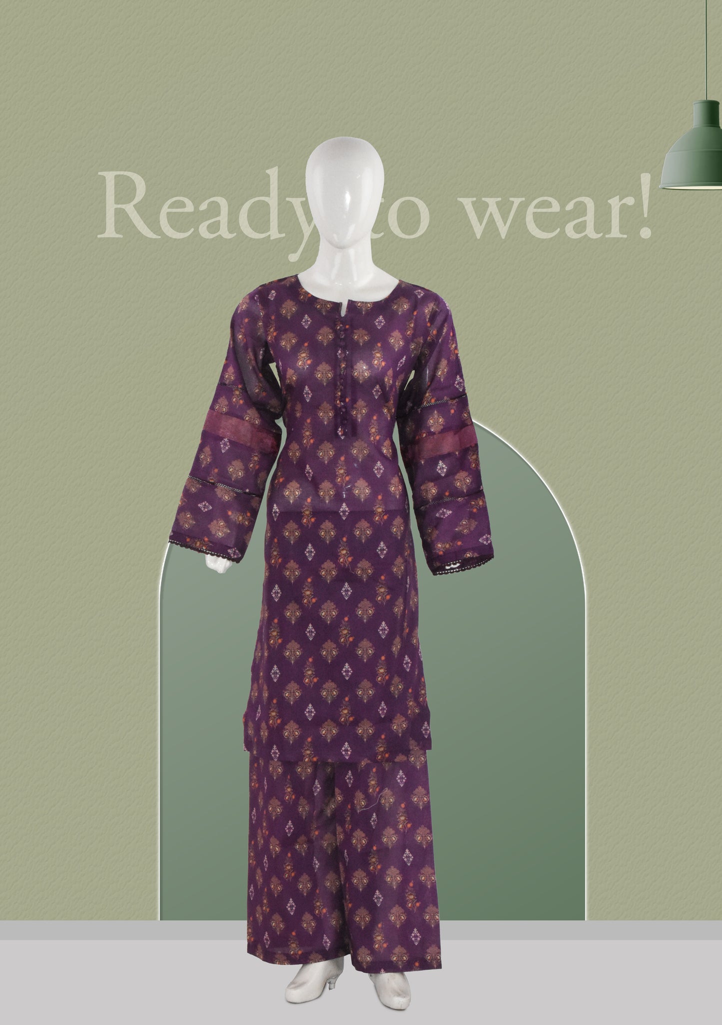 BinNoor Fab Lawn Stitched 2Pcs DE-LA08-P2-S077