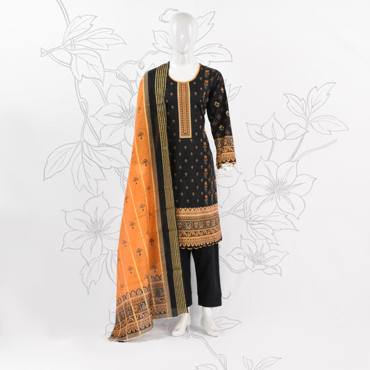 BinNoor Fab Lawn Diamond Dupatta 3Pcs De-LA02-P3012