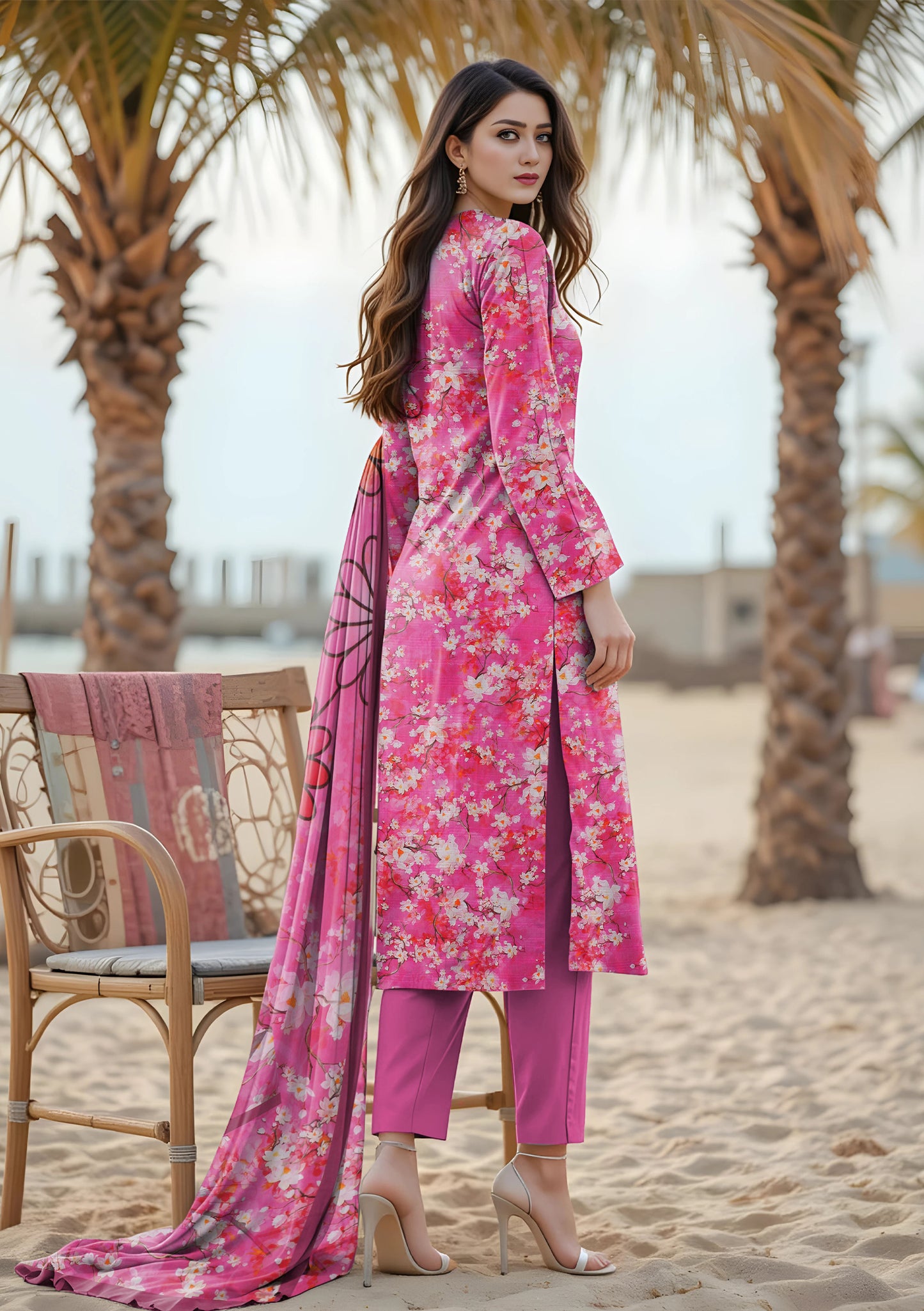 BinNoor Fab Lawn 3Pcs De-LA17-P30164