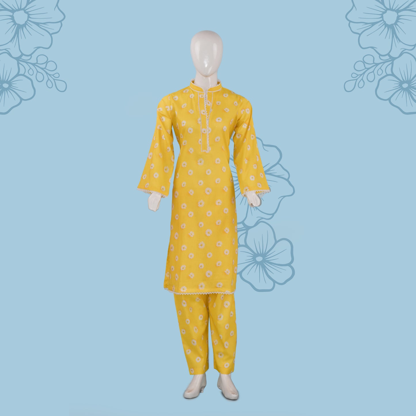 BinNoor Fab Lawn Stitched 2Pcs DE-LA05-P2-S032