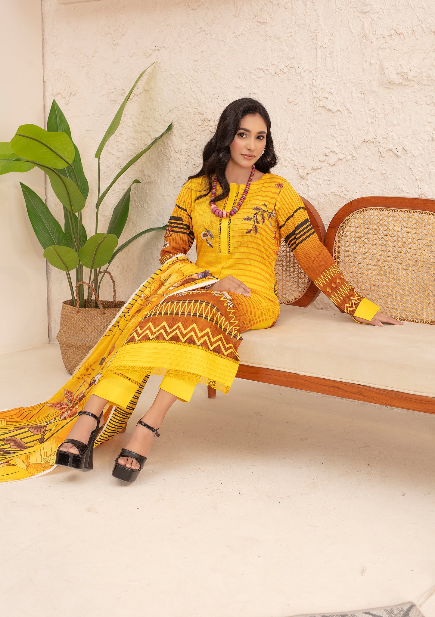 BinNoor Fab Lawn 3Pcs De-LA14-P30140