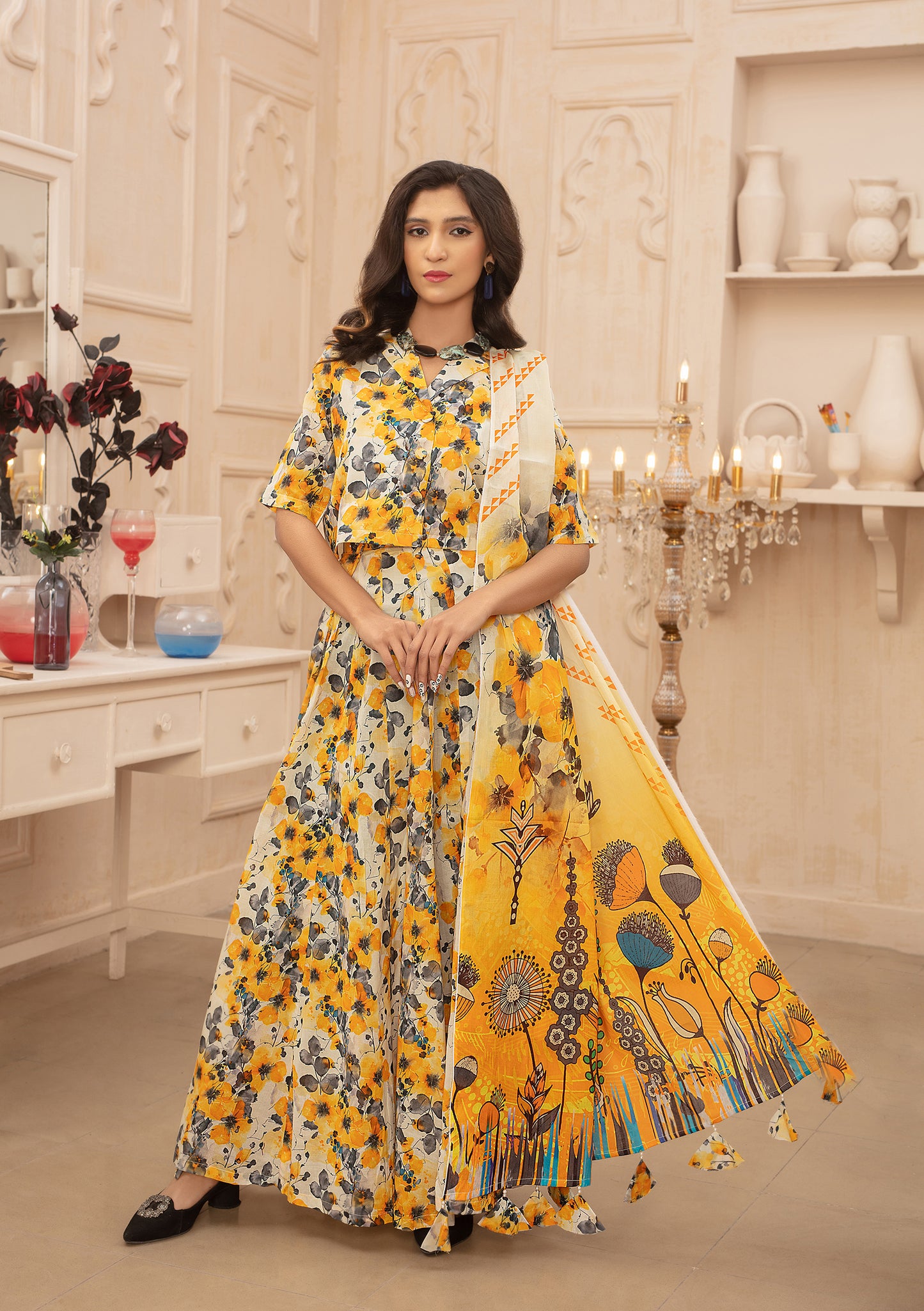 BinNoor Fab Lawn 3Pcs De-LA09-P3087