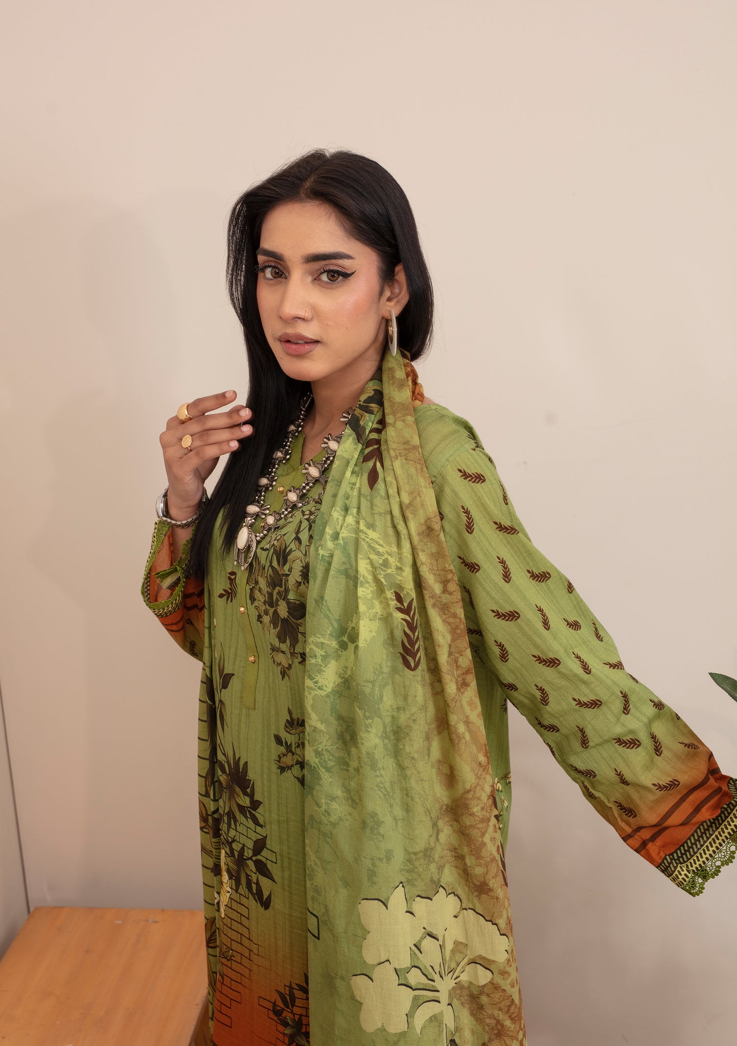 BinNoor Fab Lawn 3Pcs De-LA11-P30109