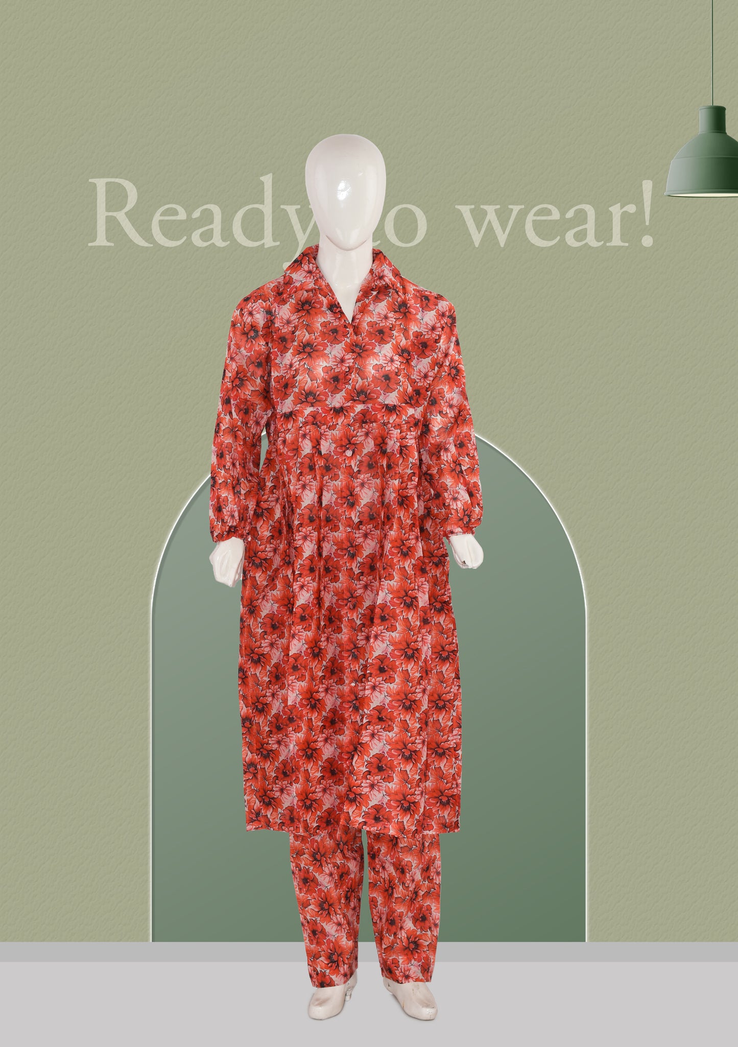 BinNoor Fab Lawn Stitched 2Pcs DE-LA08-P2-S076