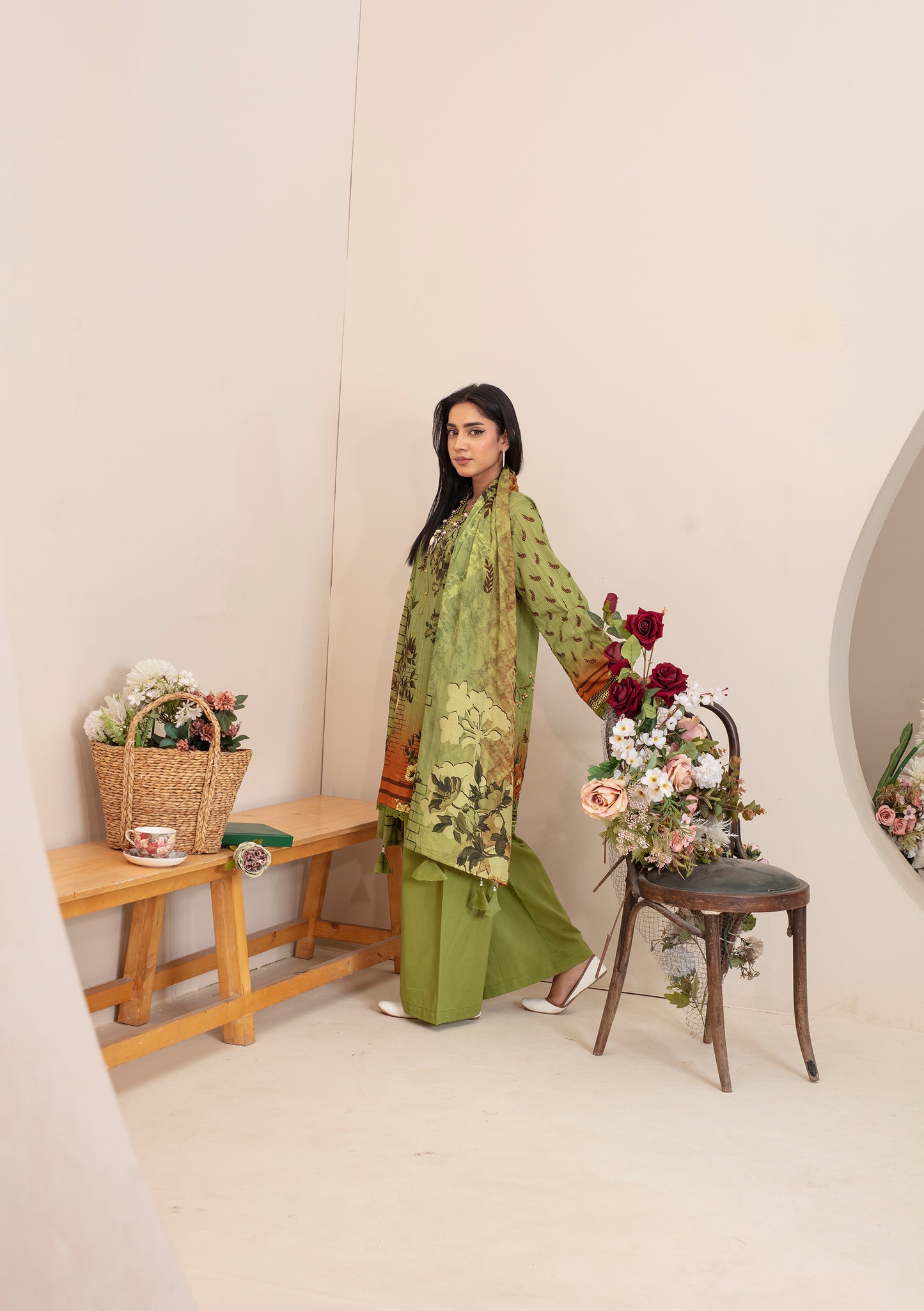 BinNoor Fab Lawn 3Pcs De-LA11-P30109