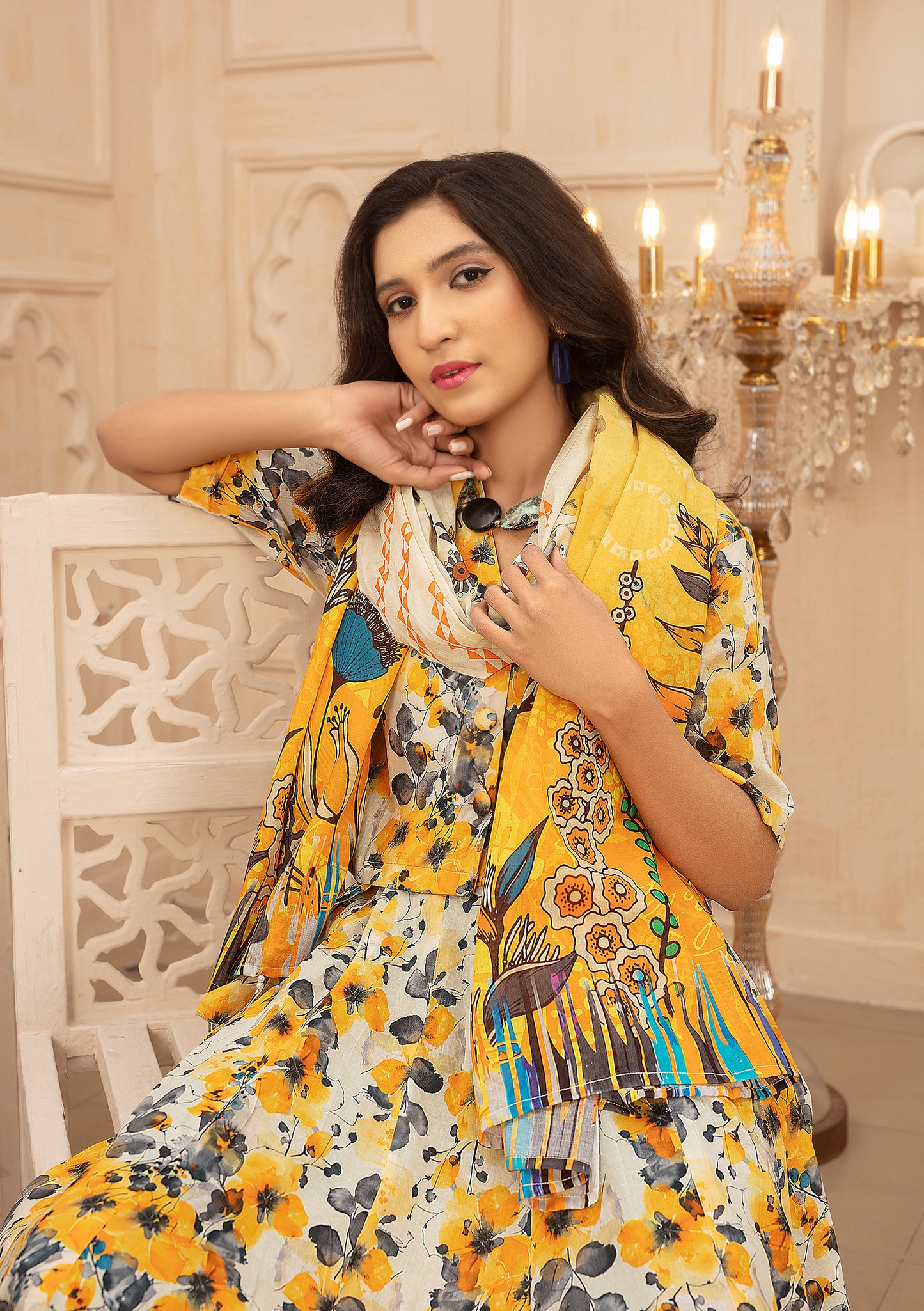 BinNoor Fab Lawn 3Pcs De-LA09-P3087