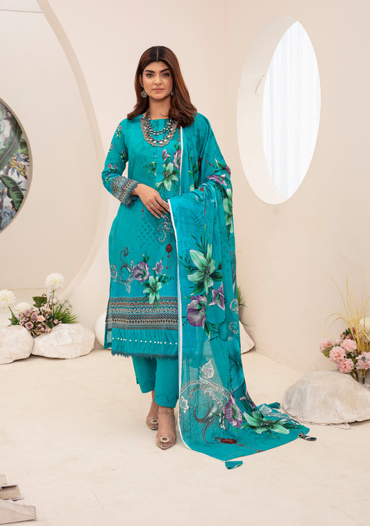 BinNoor Fab Lawn 3Pcs De-LA11-P30104