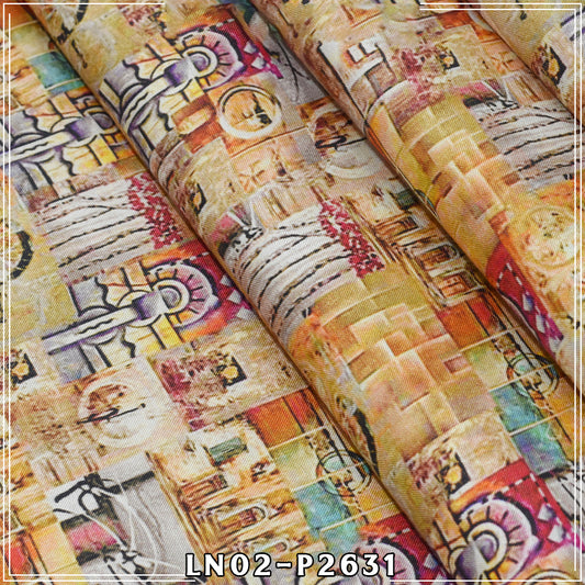 Nisha By BinNoor Fab Linen  De-LN02-P2631