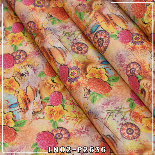 Nisha By BinNoor Fab Linen  De-LN02-P2636