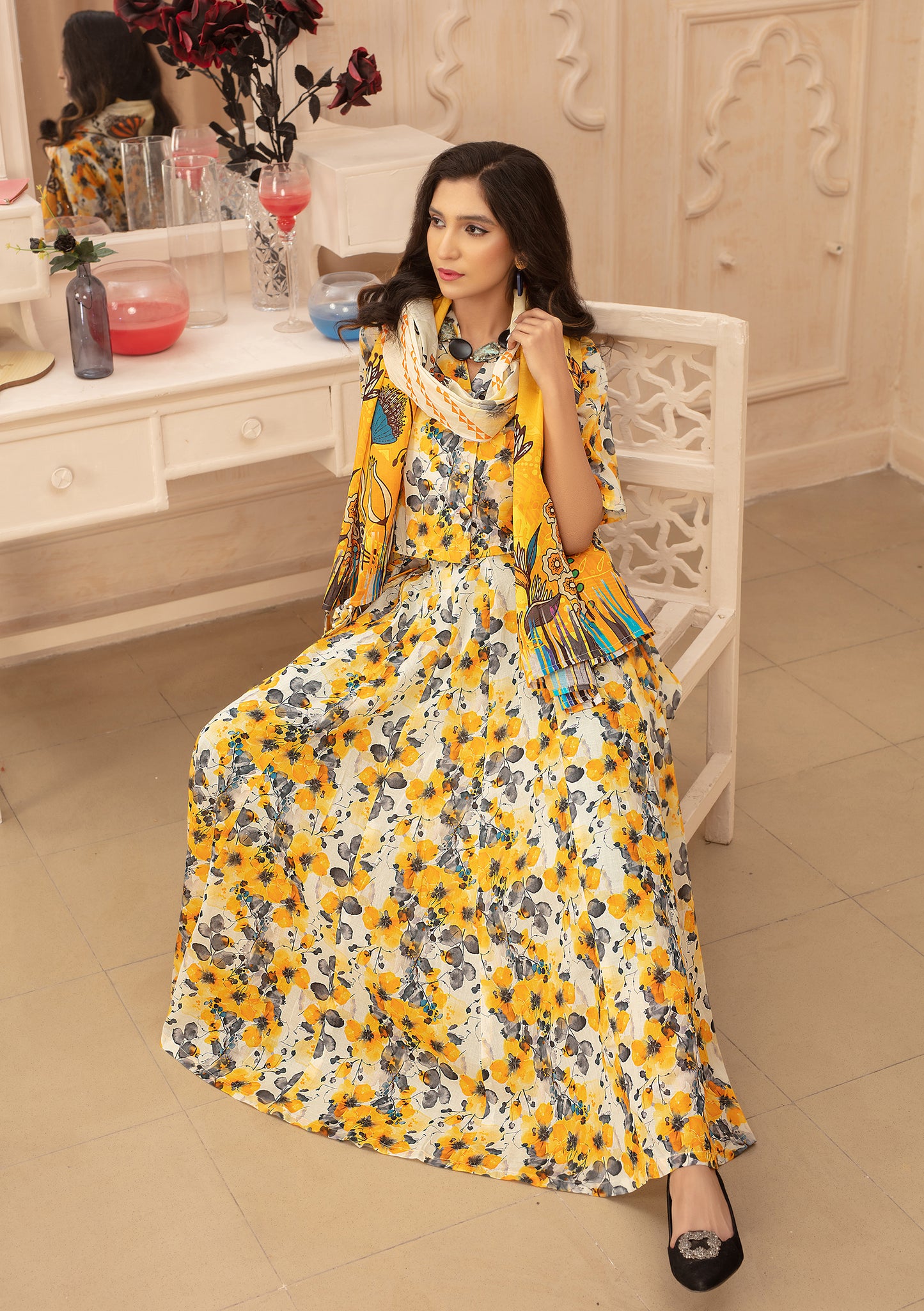 BinNoor Fab Lawn 3Pcs De-LA09-P3087