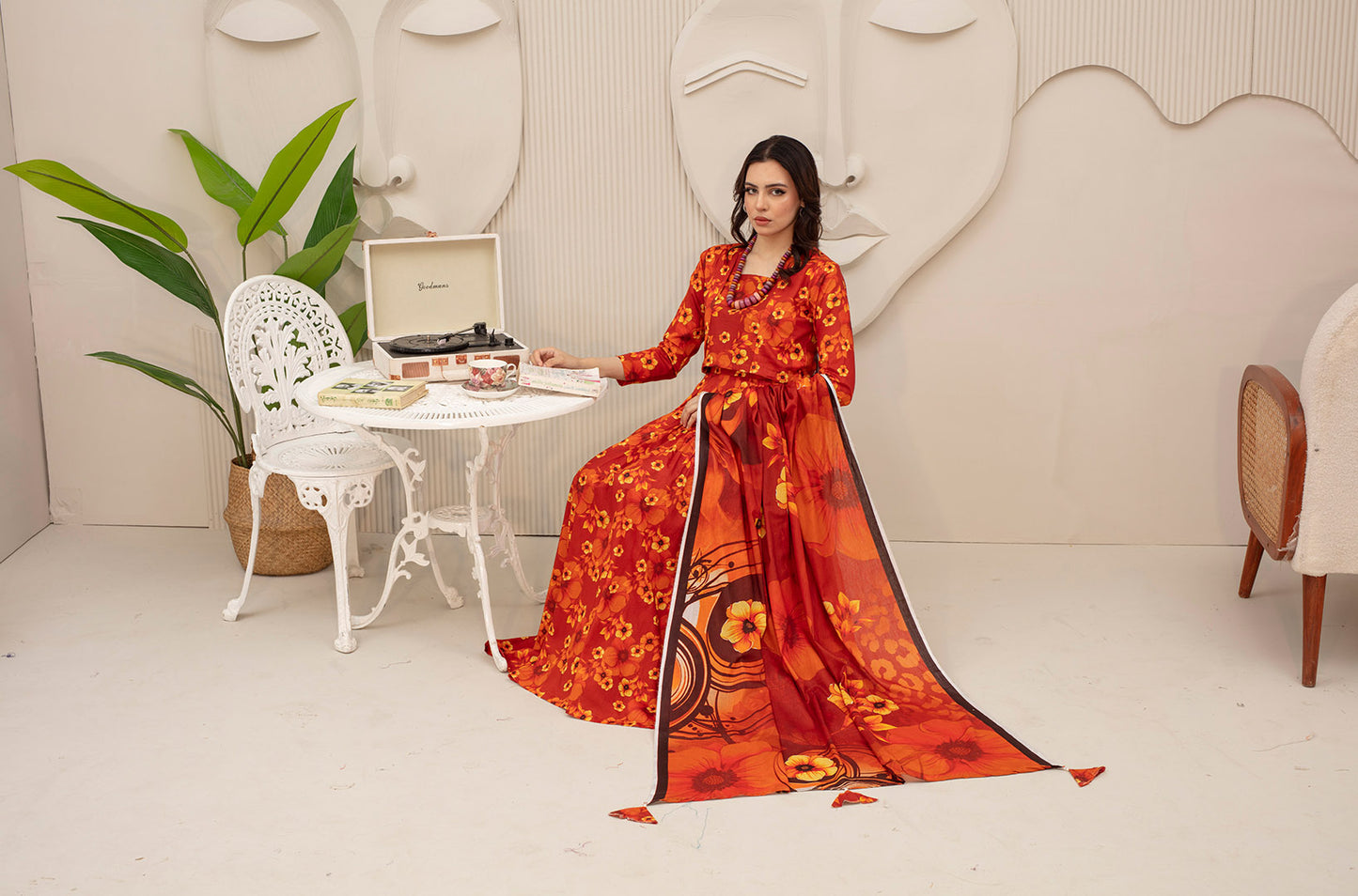 BinNoor Fab Lawn 3Pcs De-LA12-P30118