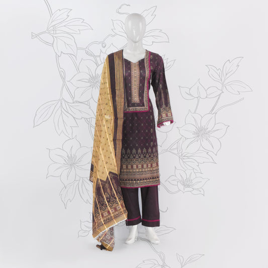 BinNoor Fab Lawn Diamond Dupatta 3Pcs De-LA02-P3019