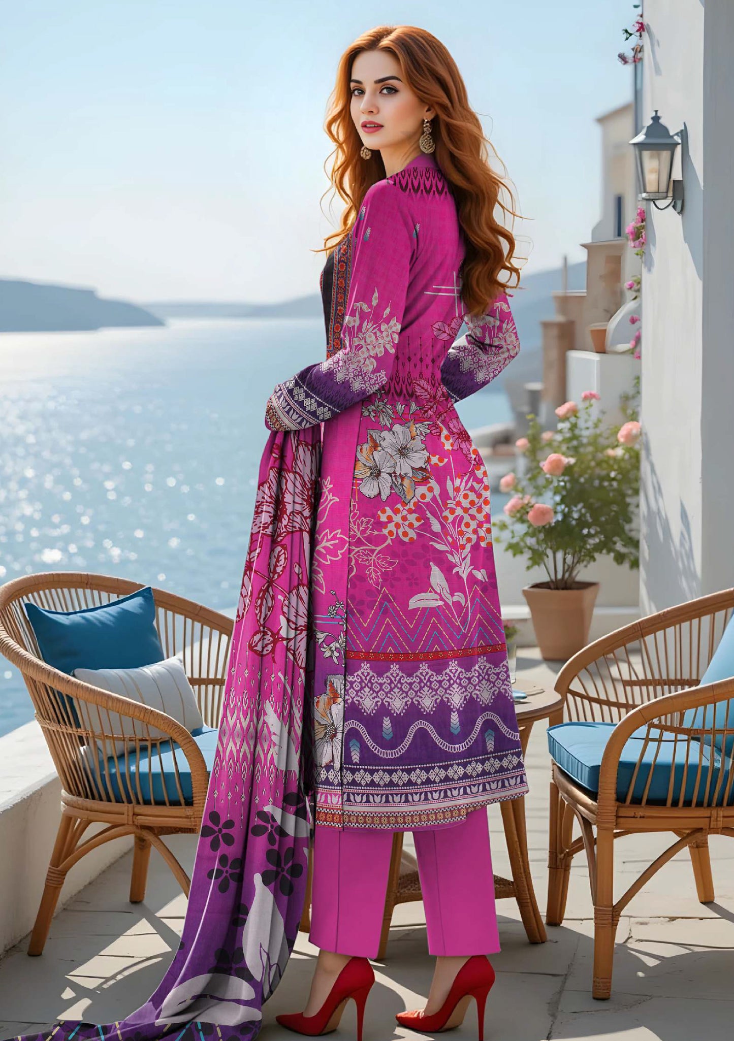 BinNoor Fab Lawn 3Pcs De-LA20-P30191