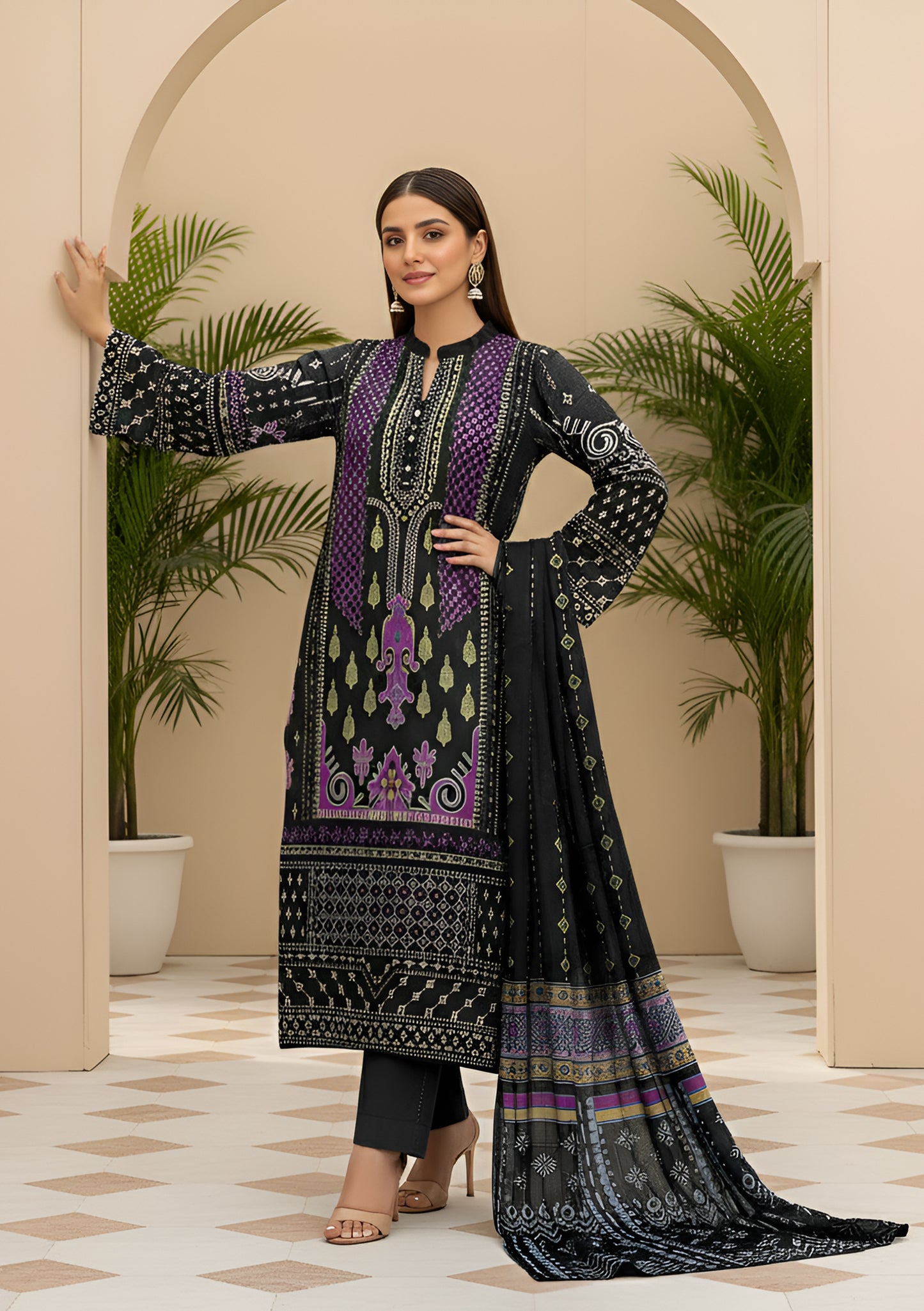 Noor Jahan 3Pcs De-LA35-P30333