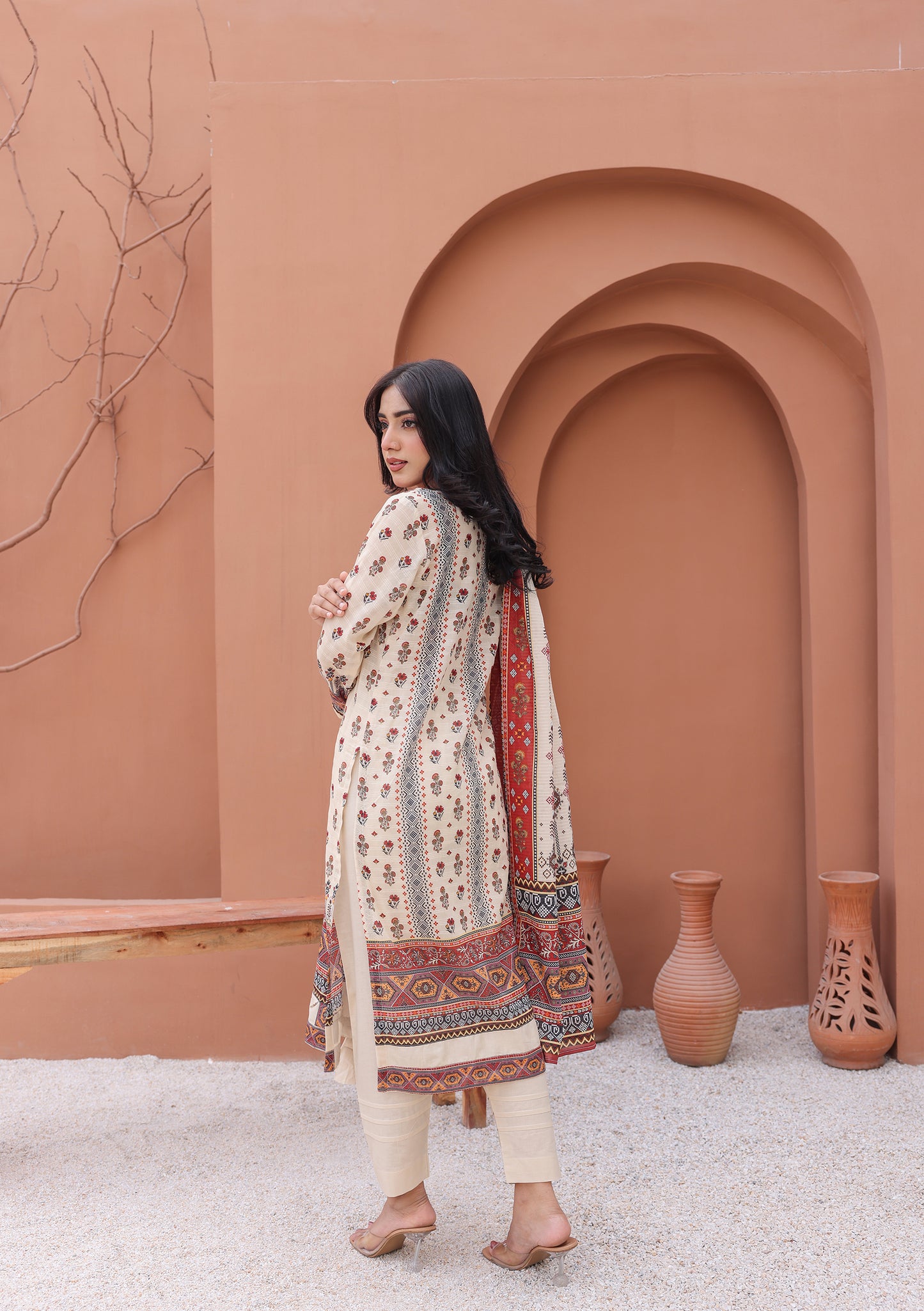 BinNoor Fab Lawn 3Pcs De-LA19-P30182