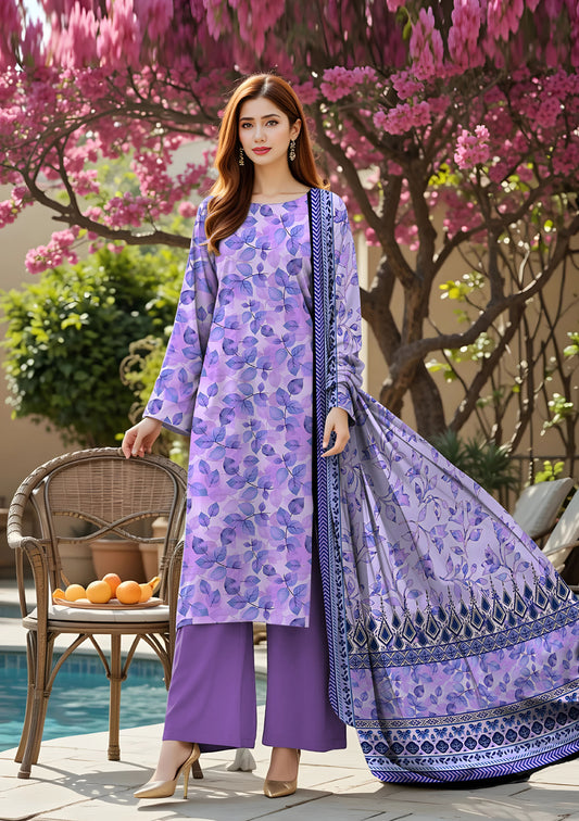 BinNoor Fab Lawn 3Pcs De-LA22-P30216
