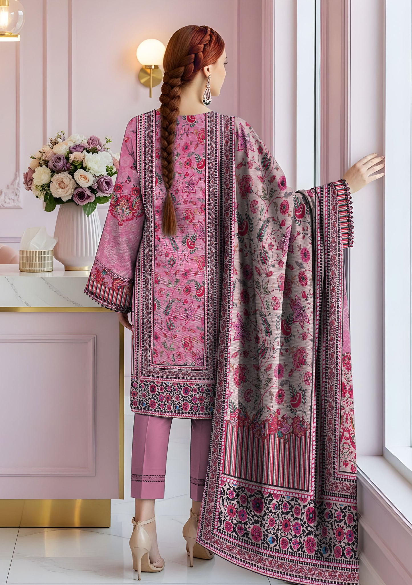 BinNoor Fab Khaddar 3Pcs De-KH30-P30286