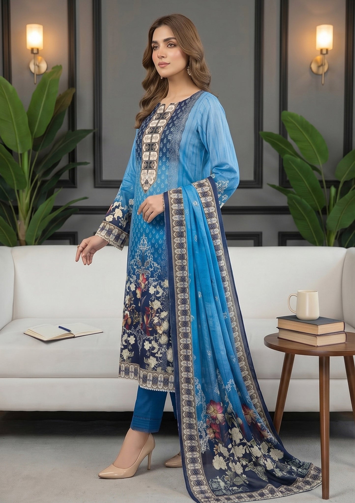 Noor 3Pcs DE-LA68-P30667