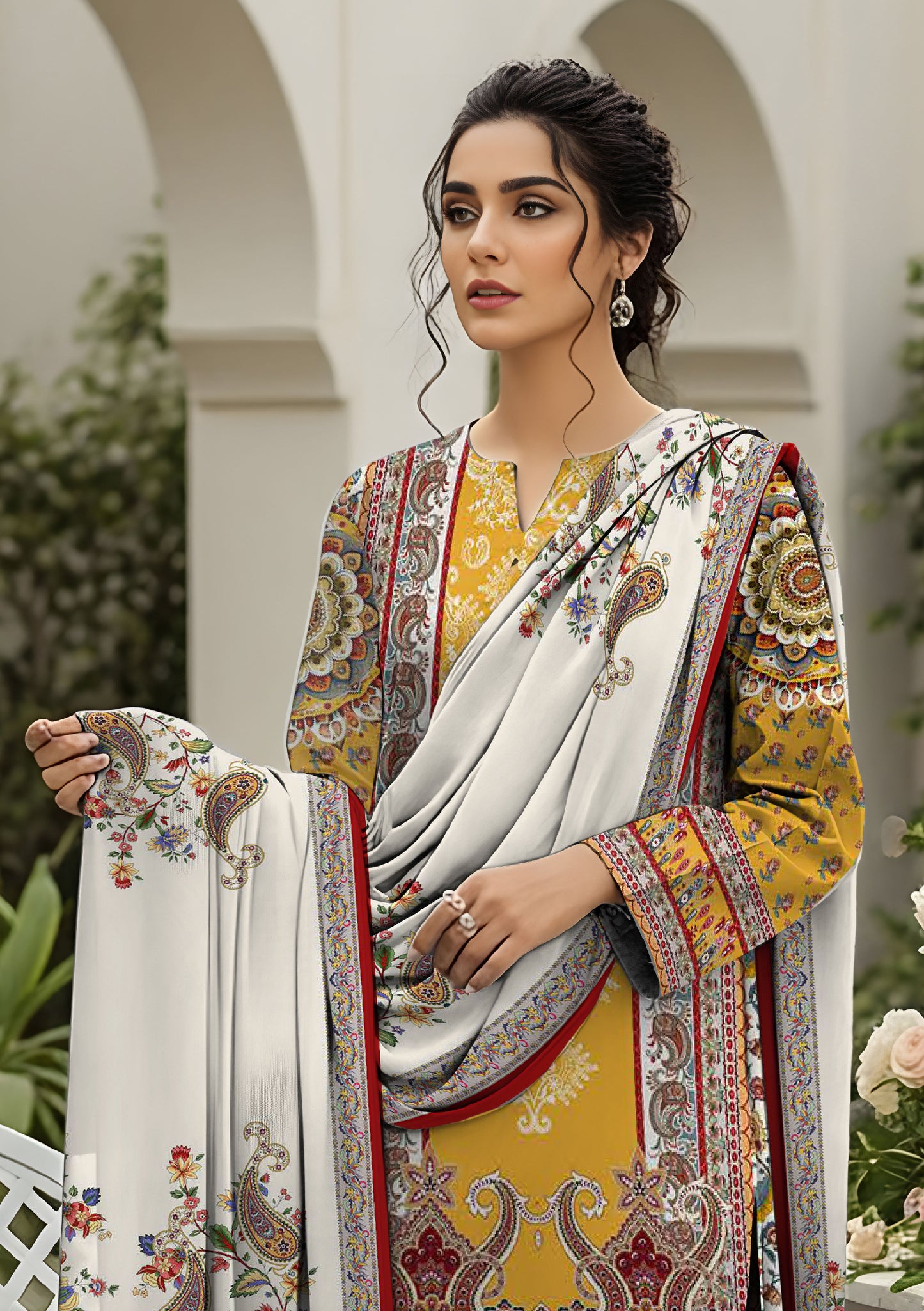 BinNoor Fab Khaddar 3Pcs De-KH31-P30299