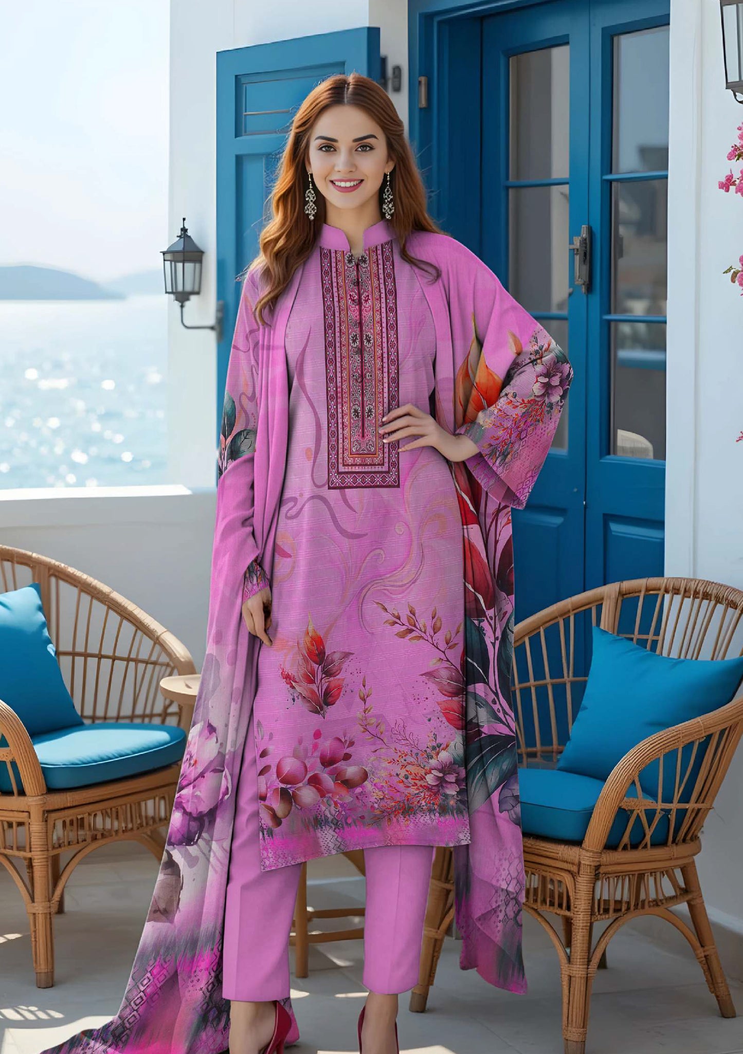 BinNoor Fab Lawn 3Pcs De-LA20-P30198