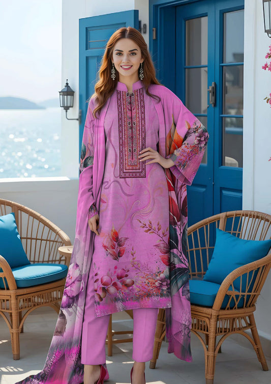 BinNoor Fab Lawn 3Pcs De-LA20-P30198