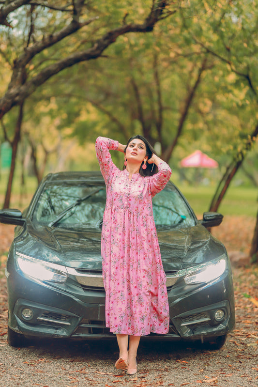 BinNoor Fab Lawn Stitched Maxi DE-LA07-P2-S063