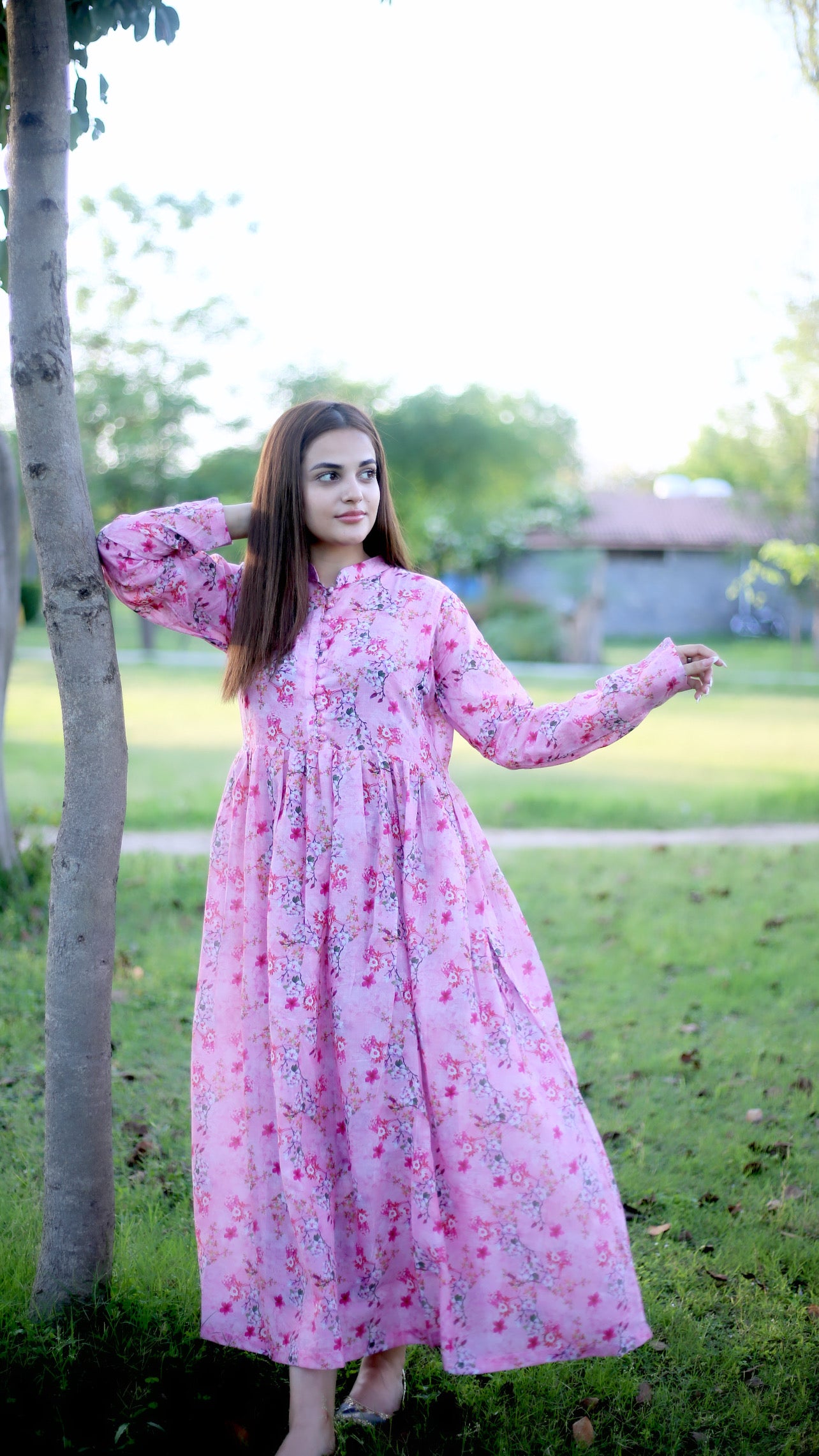 BinNoor Fab Lawn Stitched Maxi DE-LA07-P2-S063