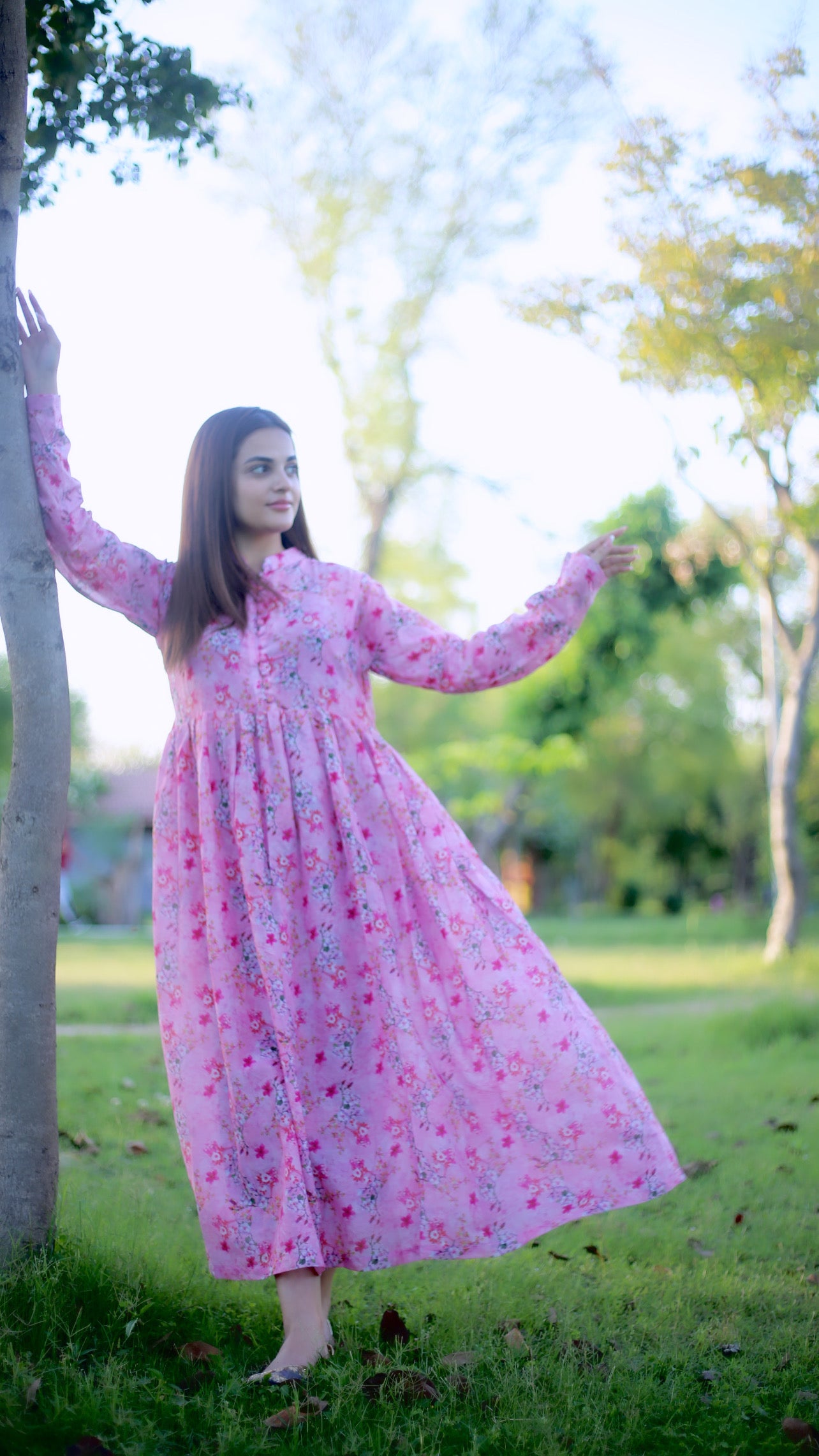 BinNoor Fab Lawn Stitched Maxi DE-LA07-P2-S063