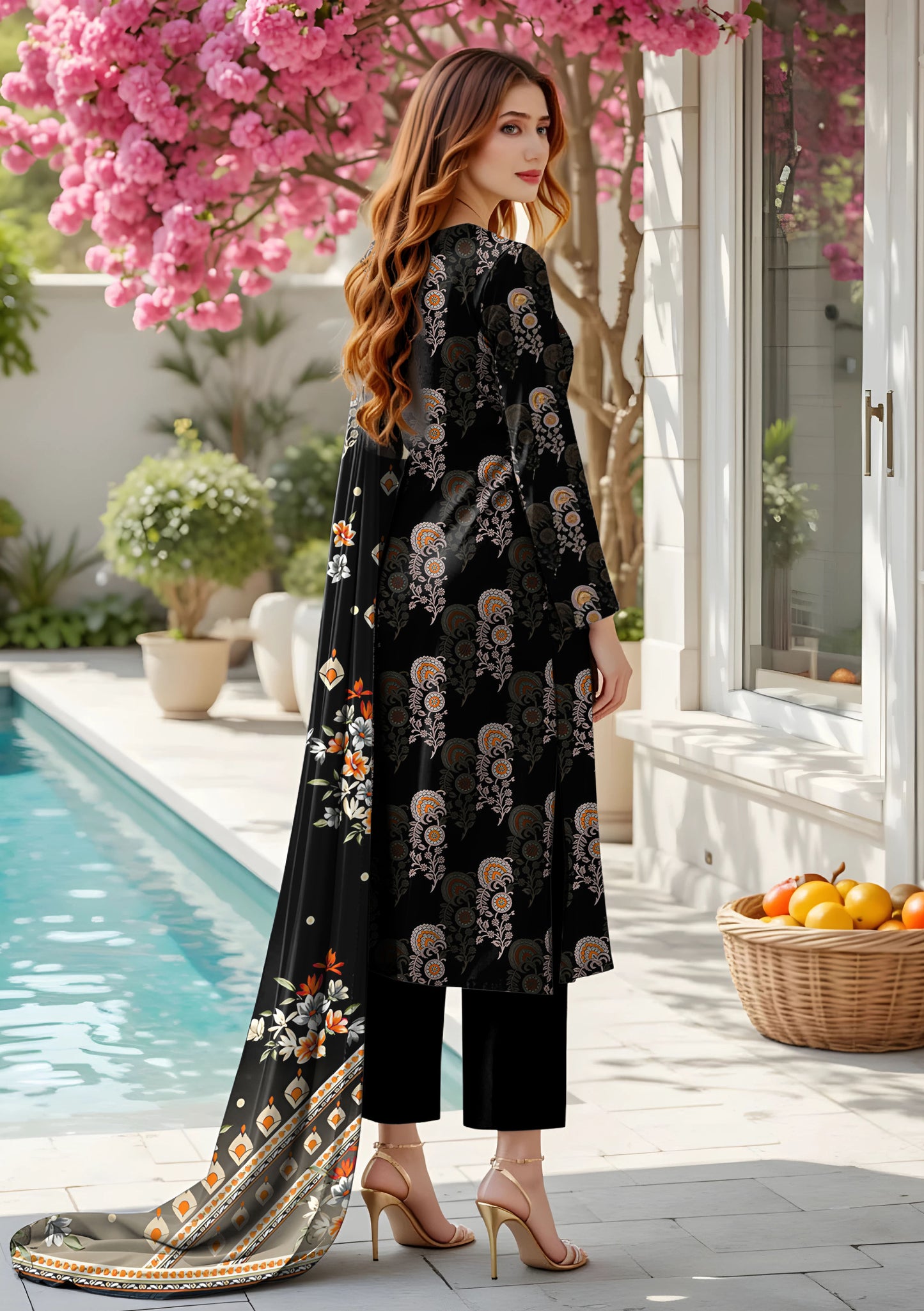 BinNoor Fab Lawn 3Pcs De-LA22-P30218