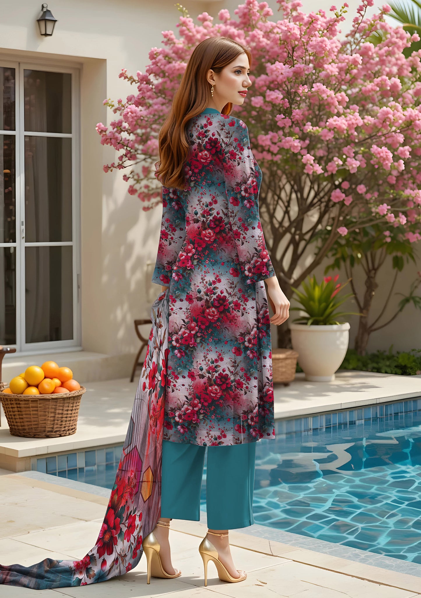 BinNoor Fab Lawn 3Pcs De-LA22-P30214